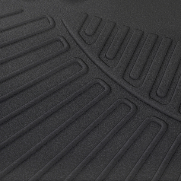 All Weather Black Floor Mats Liner fit for Nissan Pathfinder 2022-2025 TPE 8 Seats-2