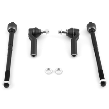 4Pcs Front Left Right Tie Rod End fit for Ford Focus Escape 2012-2018 Steel