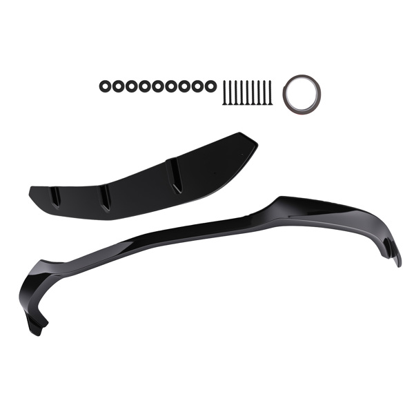 Front Bumper Add On fit for Mercedes Benz W205 C63 AMG S 2015-2021 Sedan Black-6