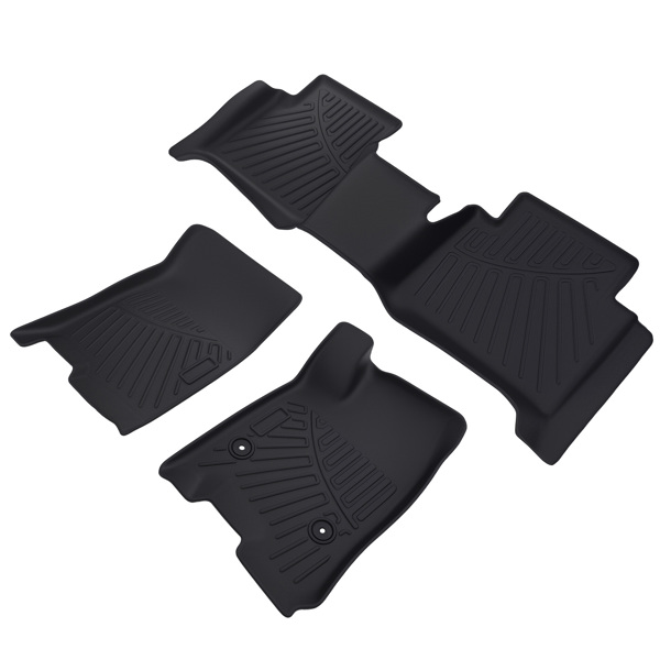 3x Front & Rear Interior Floor Mats Carpet Kit fit for Chevy Colorado 2023-2025-5