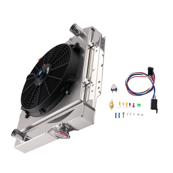 3 Row Aluminum Radiator Fan Shroud Kit fit for Econoline Comet V8 Swap 1961-1965