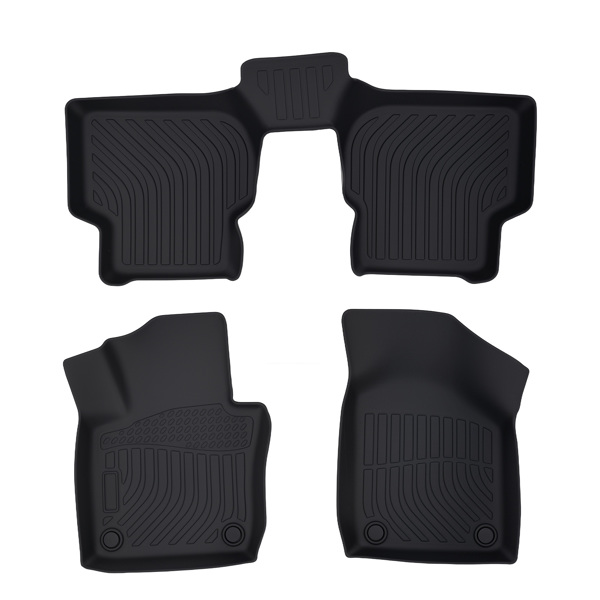 Anti-Slip Floor Mats Set fit for Volkswagen Jetta 2011-2018 Black TPE Waterproof-3