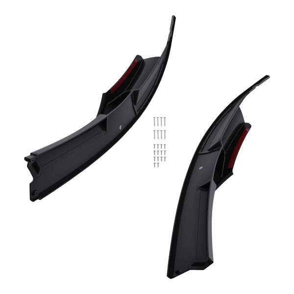 Front Bumper Add On fit for BMW 3 Series M Sport Bumper 2012-2018 Black 4PC Kit-6