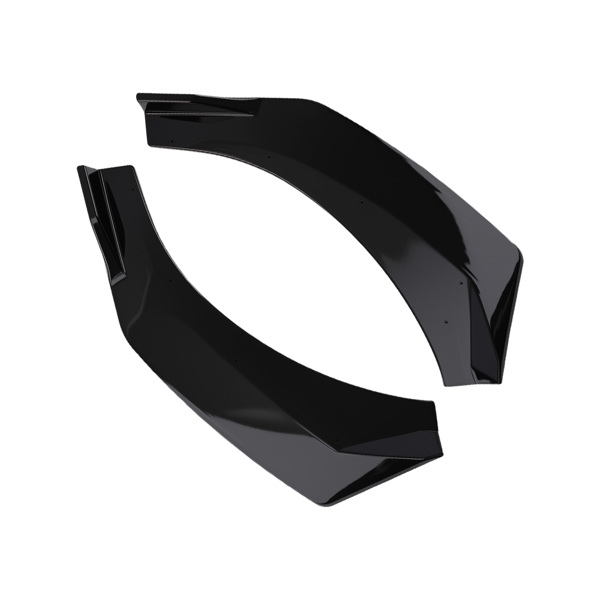 Front Bumper Apron Lip fit for Hyundai Elantra 2021-2024 Gloss Black Plastic Lower-4