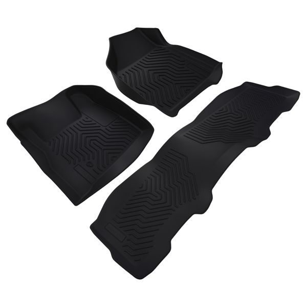 All-Weather Carpet Floor Mats fit for Ford F250 F350 F450 F550 Crew Cab 1999-2007-3