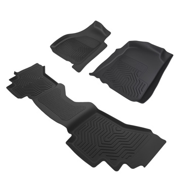 All Weather Floor Mat fit for Dodge Ram 1500/2500/3500 Quad Cab Black TPE Car Carpet