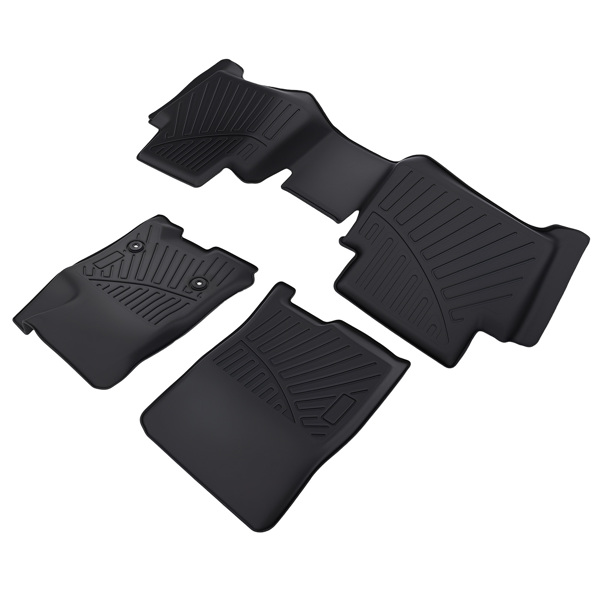 3x Front & Rear Interior Floor Mats Carpet Kit fit for Chevy Colorado 2023-2025-4