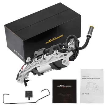 Air Suspension Compressor w/ Relay Bracket fit for VW Touareg 7P5 7P6 2011-2018