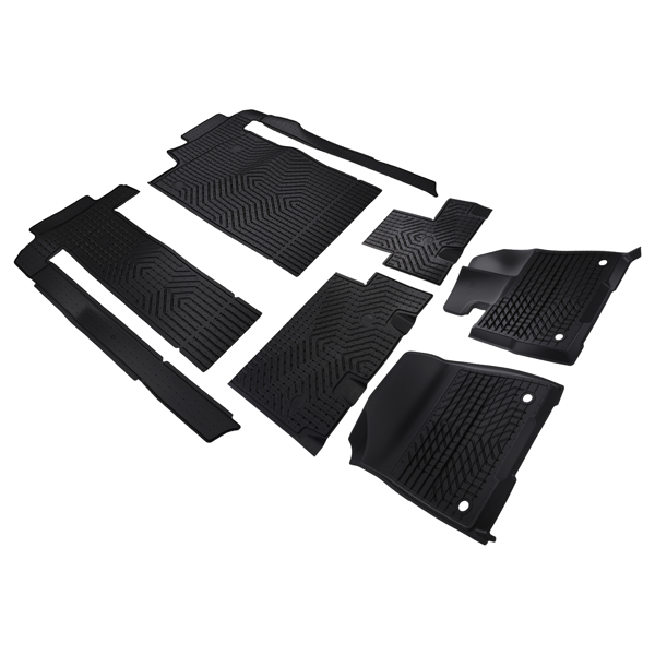 All-Weather Carpet Floor Mats fit for Toyota Sienna 2021-2025 8 Seats TPE Anti-Slip-3