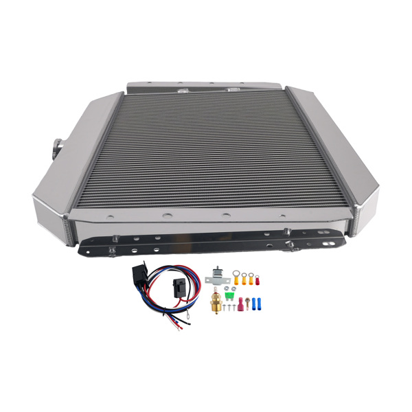 AT Performance Radiator Fan fit for Ford F-Series 68-79 433 3Row Aluminum Downflow-6