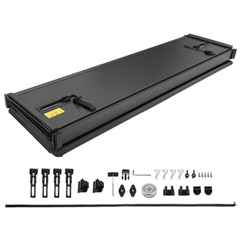 6.9ft Hard Quad-Fold Tonneau Cover fit for Silverado Sierra 2500HD 3500HD 19-26
