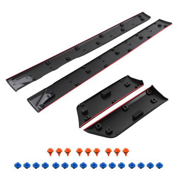 4Pcs Door Lower Molding Trim fit for Toyota FJ Cruiser 2007-2014 Black