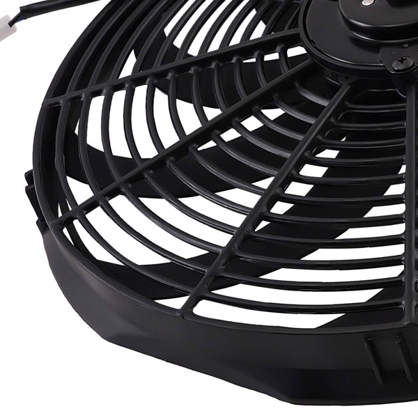 2X 16 IN Electric Radiator Cooling Slim Fan Assembly 12V 120W Universal Fitment-5