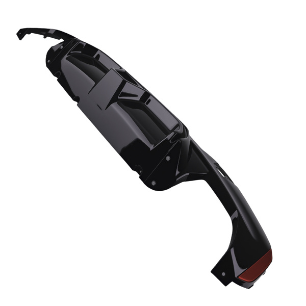 Gloss Black M5 CS Diffuser LED fit for BMW G30 G31 5 Series M Sport 2017-2023-3