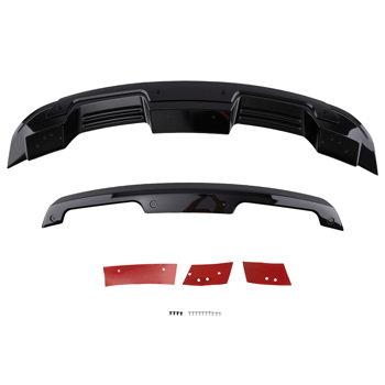 Rear Spoiler Wickerbill fit fit for Ford Mustang 2-Door 2015-2022 Gloss Black