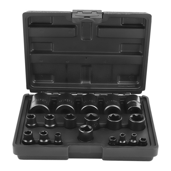 19 PC External Plus Socket Set 6 Point EP Socket EP4, EP5, EP6, EP7, EP8, EP10-2