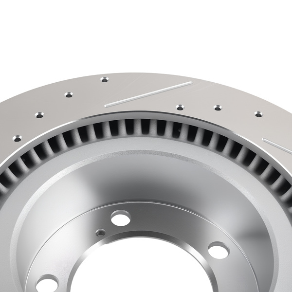 Front Drilled & Slotted Disc Brake Rotor fit for Toyota Land Cruiser 2016-21 S-31482-1