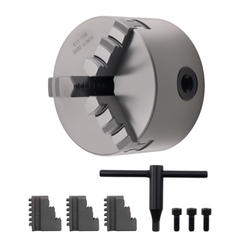 100mm 3 Jaw Lathe Chuck Self Centering K11-100 0.05mm w/ Internal External