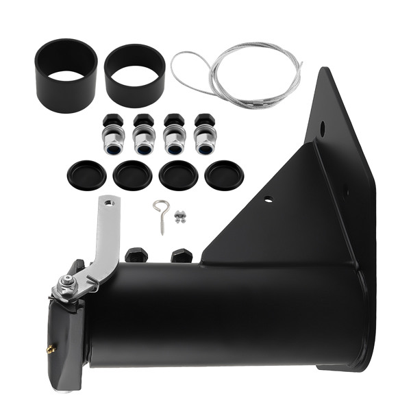Adjustable 5th Wheel to Gooseneck Adapter fit for RV Trailer 12''-17'' 24000 lb.-6