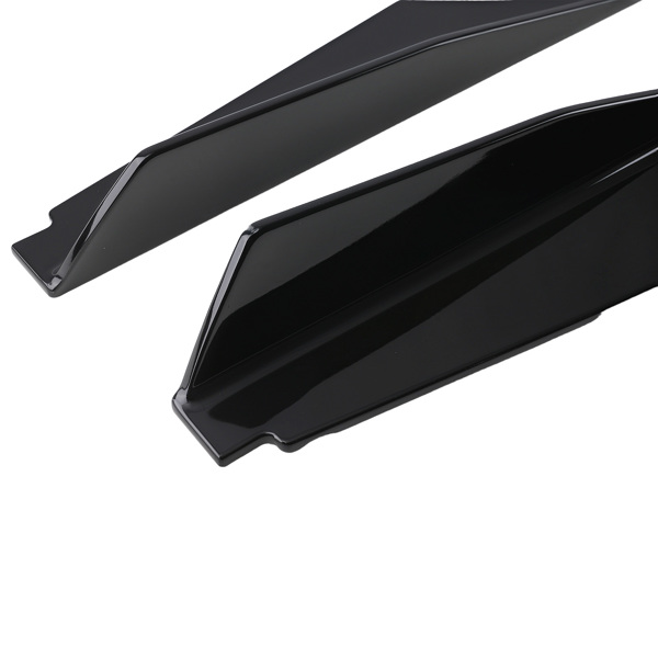 2x Black Side Skirt Extension Set fit for Corvette C8 2020-2024 Body Panel ABS-1