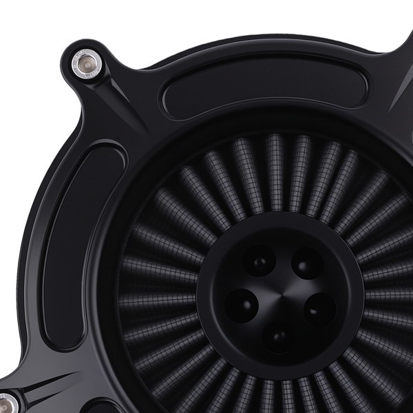 Motorcycle Air Cleaner fit for Harley Dyna FXDLS 17 Black Billet Aluminum Filter Kit-1