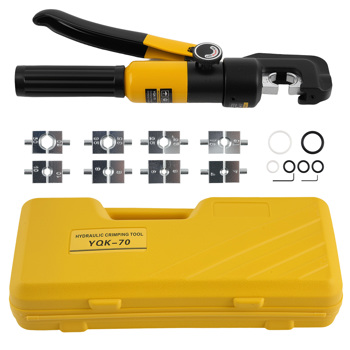 Professional Wire Crimping Tool Set 12AWG-2/0AWG with 9 Dies and Storage Case
