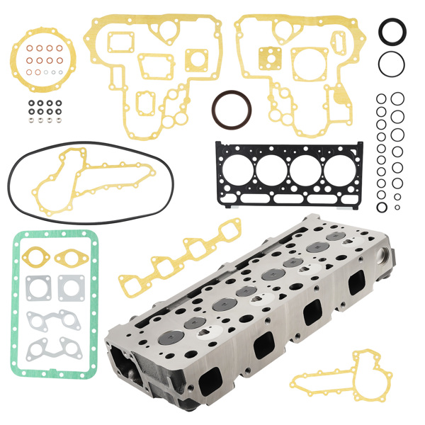 Cylinder Head w/ Full Gasket Kit fit for Kubota V2203 Engine Bobcat 753 19077-03048-6