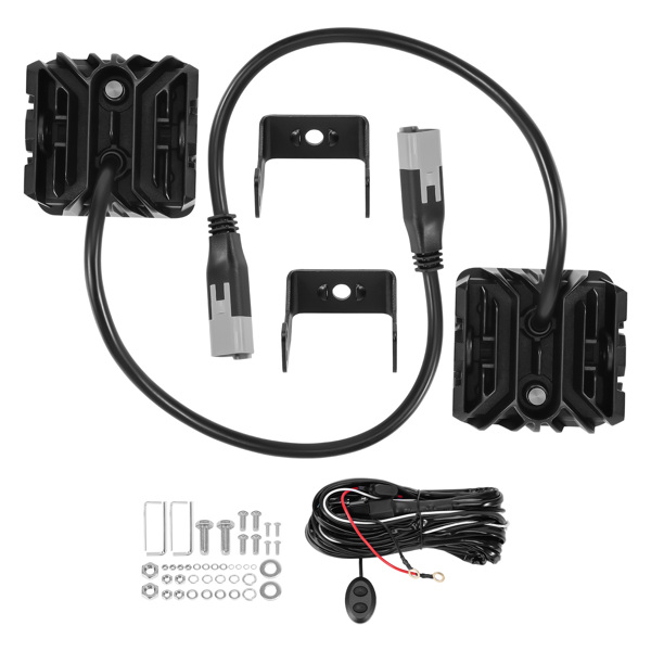 2PCS 3.3inch LED Driving Auxiliary Light Flood Beam fit for Off road ATV UTV 80W-6