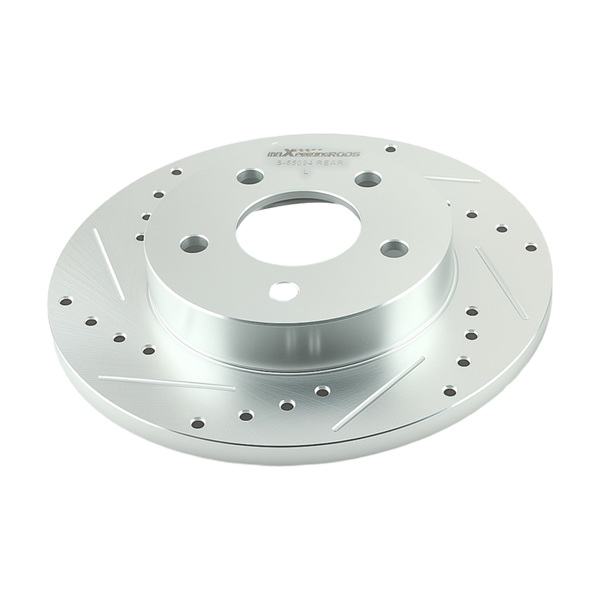 Rear Drilled&Slotted Brake Rotors Set fit for Saturn Aura 2007-09/Ion 2004-07 55094-3