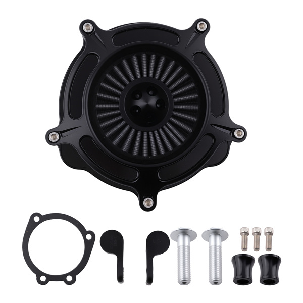 Motorcycle Air Cleaner Kit fit for Harley XL Sportster 2004-2023 Black-6