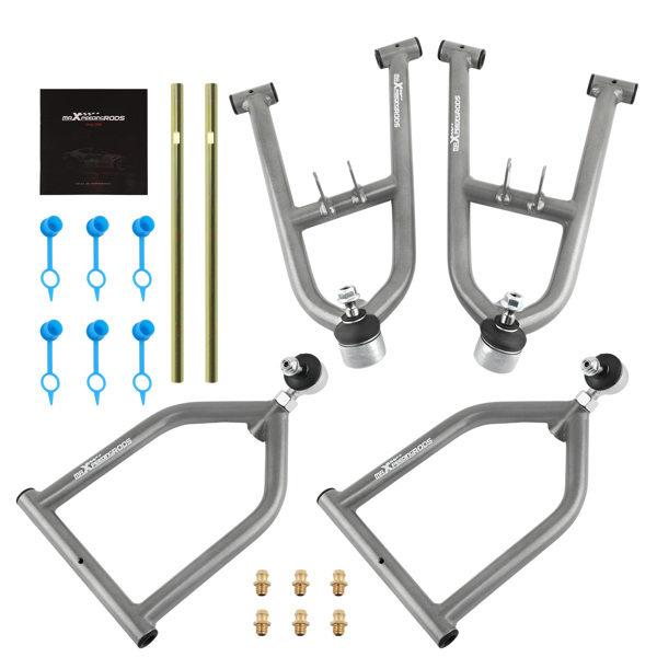 Front Upper Lower A-Arm Set fit for Yamaha Banshee 350 YFZ350 Adjustable Control Arm-6