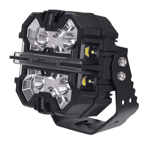 LED Driving Light Pods 5" White Amber DRL Spot Side Shooter Off Road Lights 178W-4
