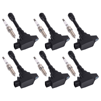 6pcs Ignition Coil & Spark Plugs fit for Infiniti Q50 Q60 V6 3.0L 2016-21 UF-819