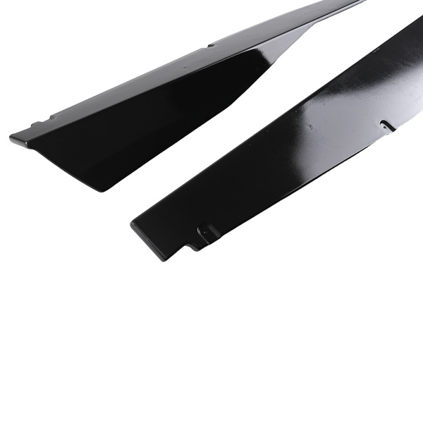2x Black Side Skirt Extension Set fit for Corvette C8 2020-2024 Body Panel ABS-3