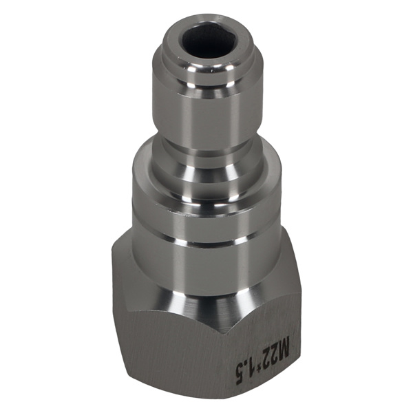 High Pressure M22 Female to 3/8" QC Swivel Adapter Stainless Steel Connector-1