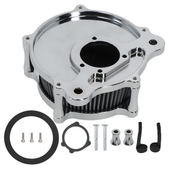 Motorcycle Air Cleaner Filter Intake Kit fit for Harley Touring Dyna 2000-2017