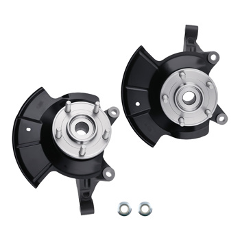 2PCS Front Steering Knuckles & Wheel Hub Bearings Assembly fit for Ford Edge 07 - 10