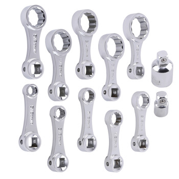 12PCS Torque Adapter Set SAE, 5/16", 3/8", 7/16", 1/2", 9/16", 5/8", 11/16"