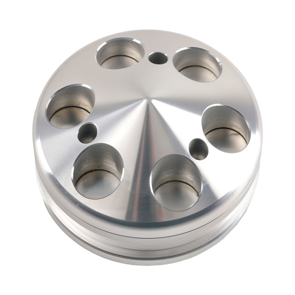 Aluminum Triple Groove Pulley Kit fit for Small Block Chevy 283-350 Crankshaft-5