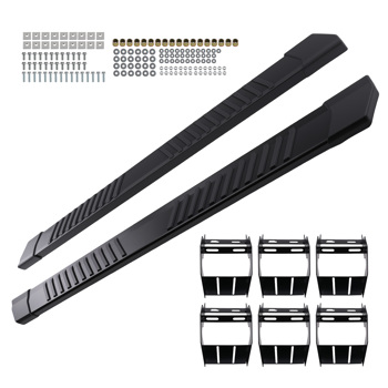 Non-Slip Side Step Nerf Bar fit for Ford F-150 Super Crew Cab 2004-2014 Black