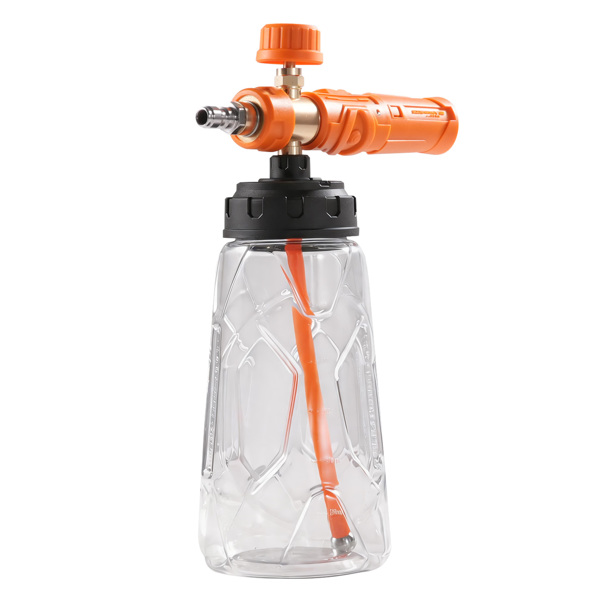 1L Snow Foam Bottle fit for Pressure Washer Car Wash 1/4" Quick Connect Cannon Gun-1