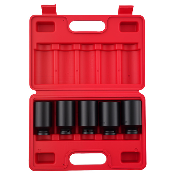 12 Point Impact Socket Set fit for VW Ford Renault 1/2" 30 32 34 35 36mm 5Pcs-6