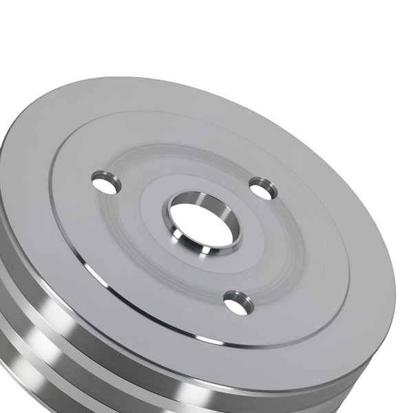 Short Pump Aluminum Triple 3 Groove Crankshaft Pulley fit for Small Block Chevy SBC-1