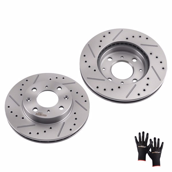 Front Brake Rotors Set fit for Honda Civic 1990-2000/Civic Del Sol 1993-1997 S31029-6
