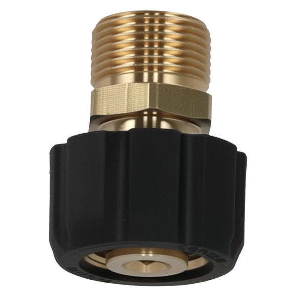 2* Brass Pressure Washer Fitting M22 15mm Female to M22 14mm Male 5000 PSI-5