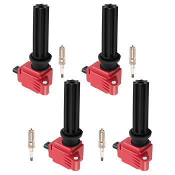 4pcs Ignition Coils & Spark Plugs fit for 2013-2020 Ford Fusion L4 2.0L UF678