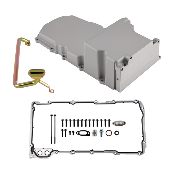 LS V8 Retrofit Oil Sump fit for Chevrolet 1955-1987 302-1 Aluminum Pan Kit-6
