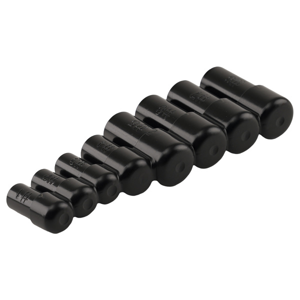 8 Piece 70500 Tap Socket Set Steel fit for Tap Threading 1/8"-3/4" Ratchet NPT-3