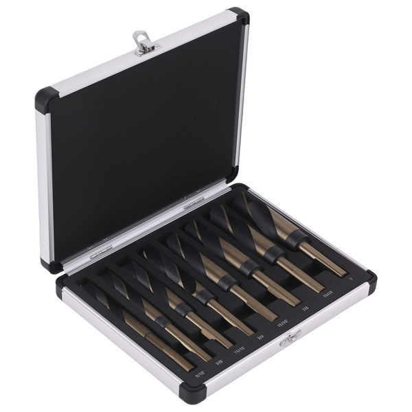 Wood Boring Bit Set 8PC 9/16 to 1" Professional Grade Tools with Storage Case-5