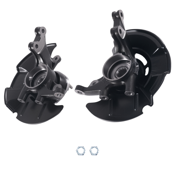 Pair Front Steering Knuckle+Wheel Bearing Hub fit for Hyundai Elantra 2007-2010-6